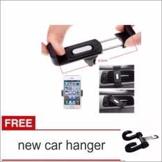 lanjar jaya Holder Besi Hp Gps Pada Ac Mobil / Airvent Universal Mount 1012-hitam +New Car Hanger
