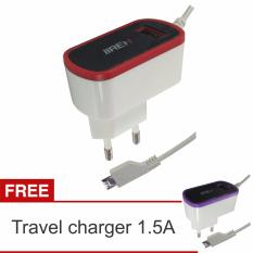 Lanjar Jaya Travel Charger 1.5A + Buy 1 Get 1(Merah)