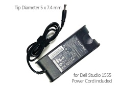 Laptop Adaptor AC ForDell Studio 1555 dengan Kabel Listrik INGGRIS (Hitam)-Intl-Intl
