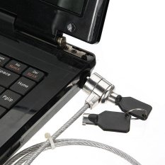 Laptop Notebook Netbook Keamanan Anti-Theft Kunci Pelindung Kabel Jaringan 2 Kunci