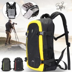 Kamera Anti-Air Besar Ransel Bahu Tas Laptop DSLR untuk Canon Sony Kuning-Internasional