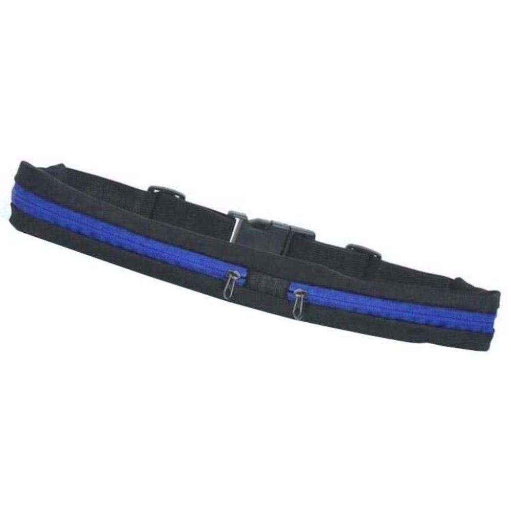 Lasido Sabuk Tas Olahraga 2 Slot Tas Pinggang Gym Fitness Lari Running Belt Jogging Sepeda Sport Bag Double Waterproof Sack Waist Gesper Anti Air Outdoor Activity Case Kartu ATM Card Uang HP Max Handphone 5.5 Inch Sporty Design