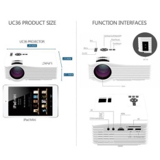 LCD LED Projektor Projector Unic UC36 WIFI Anycast HD 1000 Lumens proyektor Murah