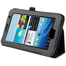 Leather Case untuk 7-Inch Samsung Galaxy Tab 2 P3100/P3110 (Hitam)