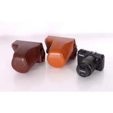 Leather Case Premium For Canon EOS M3 15-45mm High Quality terbaru
