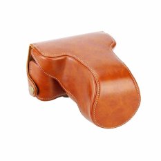 Leather Case untuk Kamera Mirrorless Fuji X-A2 & X-M1 / Fujifilm X-A2 & X-M1 - Coklat
