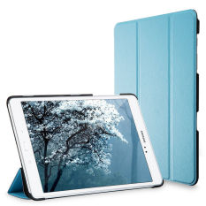 Kulit Cover Kulit untuk Samsung Galaxy Tab A 9.7 T555 T550 P550 9.7 (Biru)