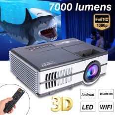 LED Home Theater Mini Proyektor Android Bluetooth WIFI Online HD TV Movie NEW-Intl