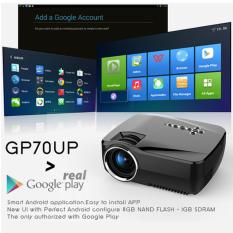LED MINI Proyektor GP70-UP with built-in ANDROID (Gholic)