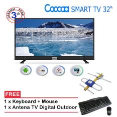 Led Smart Tv Coocaa 32 Inchi Free Antena, Keyboard dan Mouse Promo