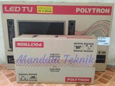 Led Tv Polytron 32 Inch 32T7511&Tower Speaker Usb Movie Murah