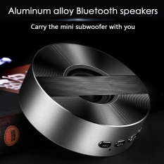 Leegoal A5 Bluetooth Speaker Mobile Nirkabel Mini Speaker Kecil Steel Portable Kartu Luar Ruangan Subwoofer (Hitam)-Intl