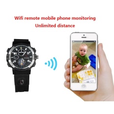 Leegoal Foxwear # Y32 720 P HD Jam Tangan Mata-mata Nirkabel Wifi Remote Pemantauan Keamanan Jam Tangan Kamera Perekam 16G-Intl