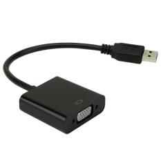 Leegoal USB 3.0 untuk VFA Eksternal Kartu Grafis Video Converter Adapter untuk Win7/8/10 1080 P 20 Cm (Hitam)