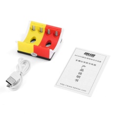 LEISE Kuning & Merah 4 Slot Smart USB Charger untuk AA & AAA Ni-MH Baterai Kuning & Merah-Intl