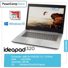 Lenovo IdeaPad 320-14AST AMD A4-9120 / AMD Radeon R3 / 4GB DDR4 / 500GB / WINDOWS ORIGINAL / 14 Inch / Slim Desain / Garansi Resmi Lenovo Indonesia