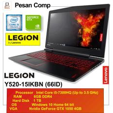 Lenovo Legion Y520 - 66ID Windows 10, RAM 6GB , GTX 1050 4GB, 1TB, 15'6 IPS FHD - Garansi Resmi 2 Tahun