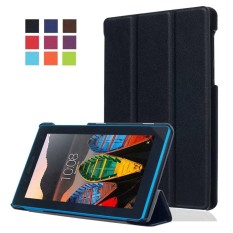 Lenovo Tab3-7 710F/710I Case-Xindayi Ultra Slim Ringan Smart-SHELL STAND Cover untuk LENOVO Tab3-7 710F /710I (hitam) -Intl