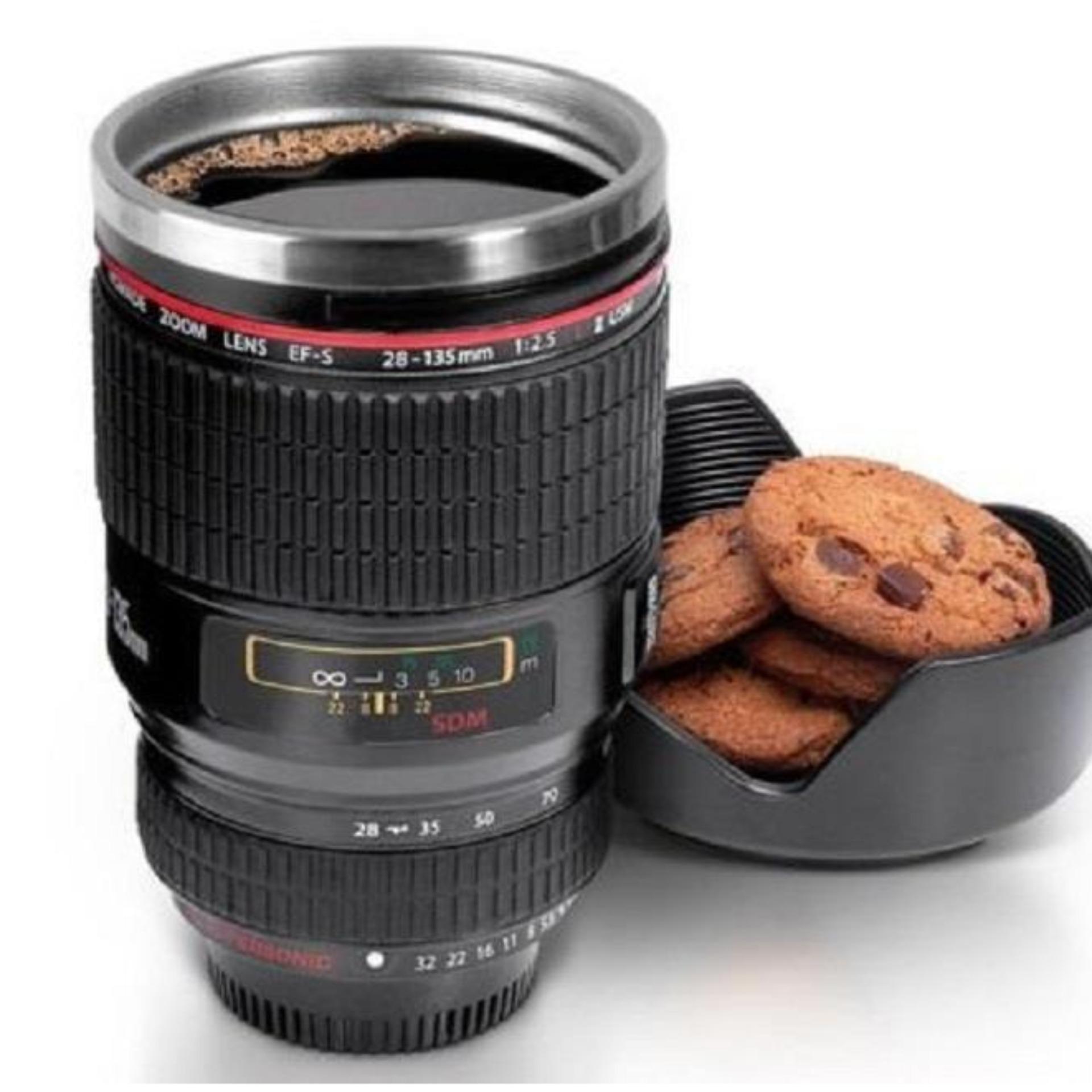 Lens Cup Replica Canon EF 28-135mm / Camera Thermos Mug Lensa Stainless Steel - KOKA