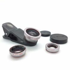 Lensa Fisheye 3in1 For Universal Smartphone Fisheye, Wide,Macro