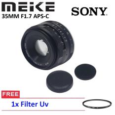 Lensa MEIKE 35MM F1.7 APS-C Lensa FOR Sony Mirrorless Free Filter UV