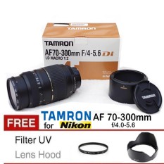 Lensa Tamron For NIkon AF 70-300MM F 4-5.6 MACRO DI LD Free Filter UV + Lens Hood