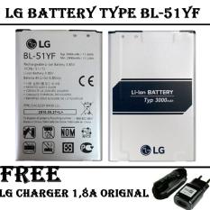 LG Baterai Type BL-51YF For LG G4 Original + FREE LG Travel Charger 1,8 A -Original