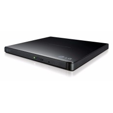 LG Electronics 8X USB 2.0 Super Multi Ultra Slim Portable DVDWriter Drive +/-RW Drive Eksternal dengan M-DISC Dukungan (Hitam) GP65NB-Intl