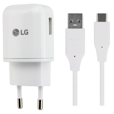 LG Genuine Original Quick Charger + Kabel USB Type-C Fast Charging - Putih