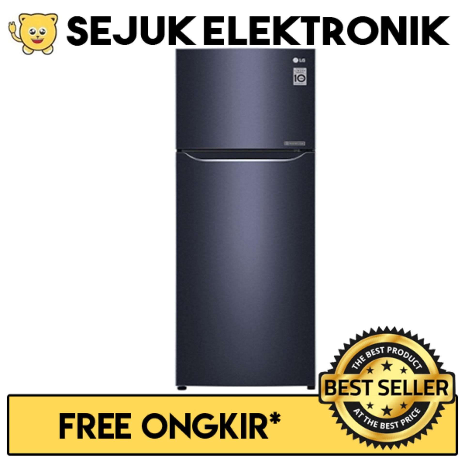 LG GN-C372SQCN Lemari Es / Kulkas 2 Pintu Door Cooling+™ - 333 Liter (JADETABEK ONLY)