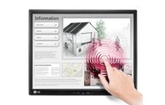 LG LED Monitor 17MB15T Touch Screen - Hitam