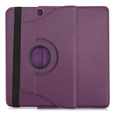 Lichee Pattern 360 Degree Rotating Cover With Auto Sleep Wake Up Function For Samsung Galaxy Tab S2 9.7 Wifi / Lte T810 / T815(Purple) - intl