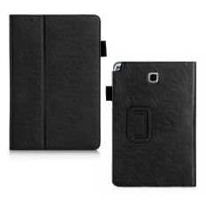 Lichee Gaya PU Kulit Stand Cover untuk Samsung Galaxy Tab A 9.7 Inch (Hitam)