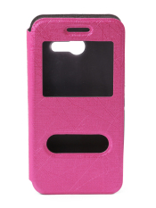 Life - Windows Silk Leather Case For Asus Zenfone 4 - Pink