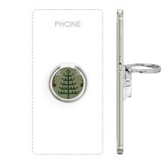 Hijau Muda Pohon Natal Brown Elk Putih Knit Nordic Illustation Pola Logam Rotasi Cincin Berdiri Pemegang Bracket untuk Smartphone Sel Ponsel Penopang Aksesoris Hadiah-Intl