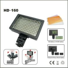 LIGHTNING KAMERA 160 LED LAMPU + FILTER LIGHT DSLR MIRORLESS LIGHTING