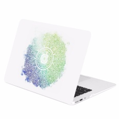 Lightning Power-Air 13 Inch Ombre Gradien Mehndi Lukisan Grafis Pelindung Karet Keras Cover untuk MACBOOK AIR 13 Inch Model A1369 dan a1466 (Mehndi Lukisan) -Intl