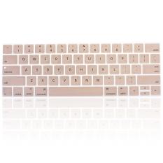 Kekuatan Petir-Keyboard Penutup Pelindung Kulit Silikon For Terbaru (model A1706/A1707/A1708)) Versi Baru MacBook Pro 13 Inci 15 Inci Retina Tampilan (2016 Versi, With Sentuhan Merupakan Model Sepatu Yang) (emas)-Internasional