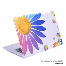Lightning Power-Rubberized Plastic Hard Shell Cover Case untuk MacBook Pro 13 ''(Model: A1278) W/A CD-ROM Drive, Model Tampilan NON Retina (Bunga Matahari Pola)-Intl
