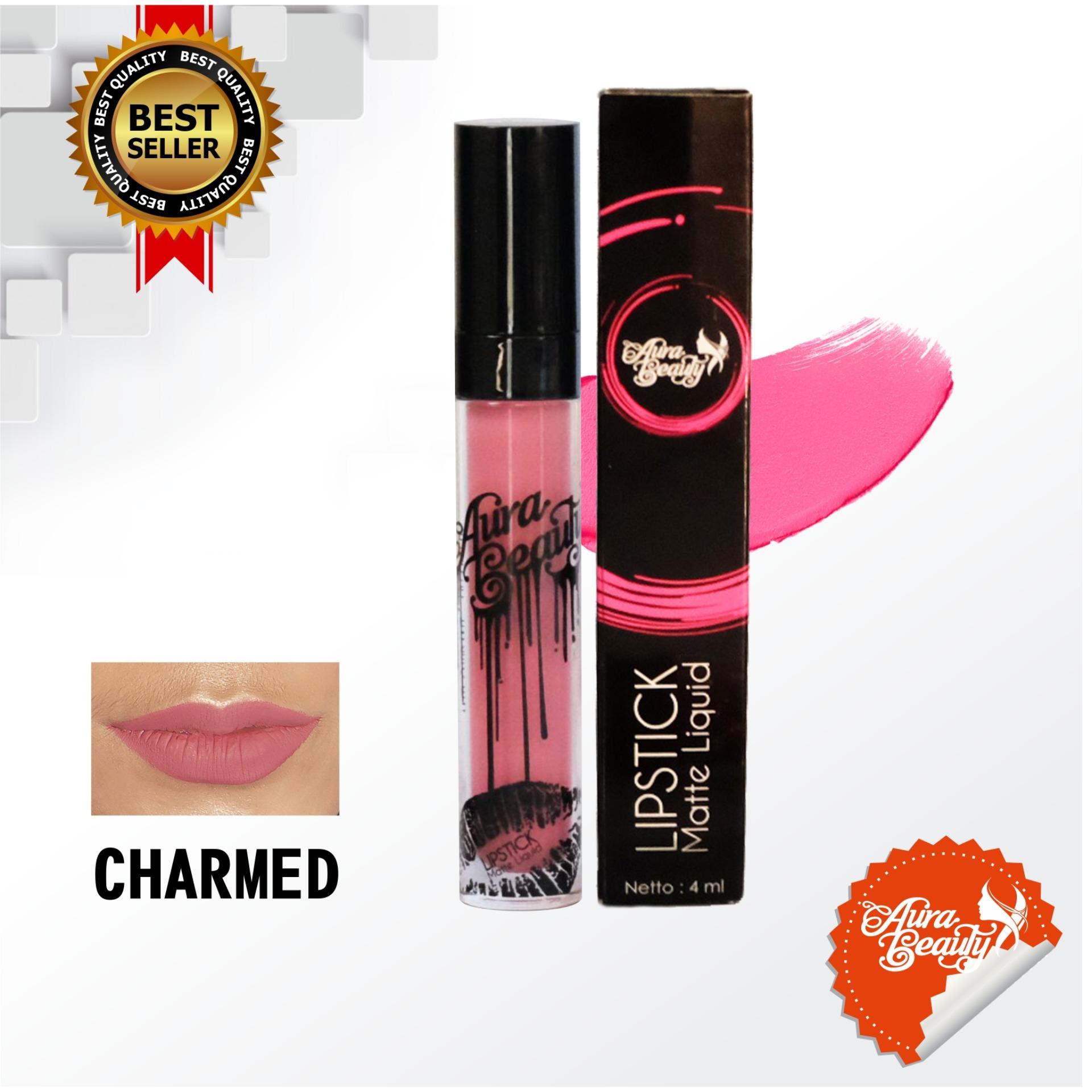 LIPSTICK MATTE AURA BEAUTY CHARMED waterproof tahan 12 jam