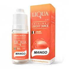 Liquid Liqua Italian Flavour Premium E-Liquid Refill 10ml 0% Niccotine - Rasa Mango