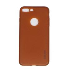 Lize Apple Iphone7 / Iphone 7 plus / Iphone 7G plus / Iphone 7S plus Ori / Iphone 7+ Ukuran 5.5 inch Softshell / Jelly Case / Soft Case / Soft Back Case / Silicone / Silicon / Silikon / Case Iphone / Case HP / Casing Handphone Iphone 7+ - Cokelat