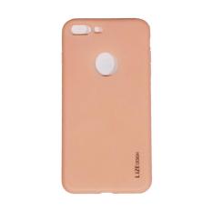 Lize Apple Iphone7 / Iphone 7 plus / Iphone 7G plus / Iphone 7S plus Ori / Iphone 7+ Ukuran 5.5 inch Softshell / Jelly Case / Soft Case / Soft Back Case / Silicone / Silicon / Silikon / Case Iphone / Case HP / Casing Handphone Iphone 7+ - Peach