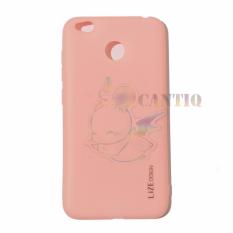 Lize Design Silicone Case For Xiaomi Redmi 4X softcase / SoftShell / Softcase / Casing HP Xiaomi Redmi 4x- Pink Muda
