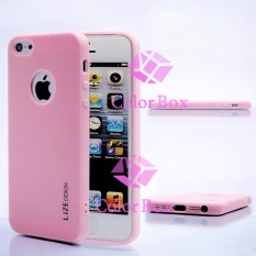 Lize Softshell Jelly Case Apple Iphone5 / Iphone 5 / Iphone 5G / Iphone 5S Ori / Soft Case / Soft Back Case / Silicone / Silicon / Silikon / Case HP / Casing Handphone - Pink