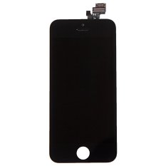 LL Trader Kualitas Asli Display LCD Touch Screen Lensa Kaca Digitizer dengan Frame (Hitam) + Alat Gratis untuk IPhone 5
