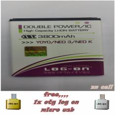 Log on Baterai Oppo Yoyo/Neo 3 Free Otg Log on Micro Usb