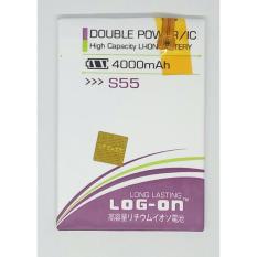 LOG-ON Battery For Advan S55 4000mAh - Double Power & IC - Garansi 6 Bulan