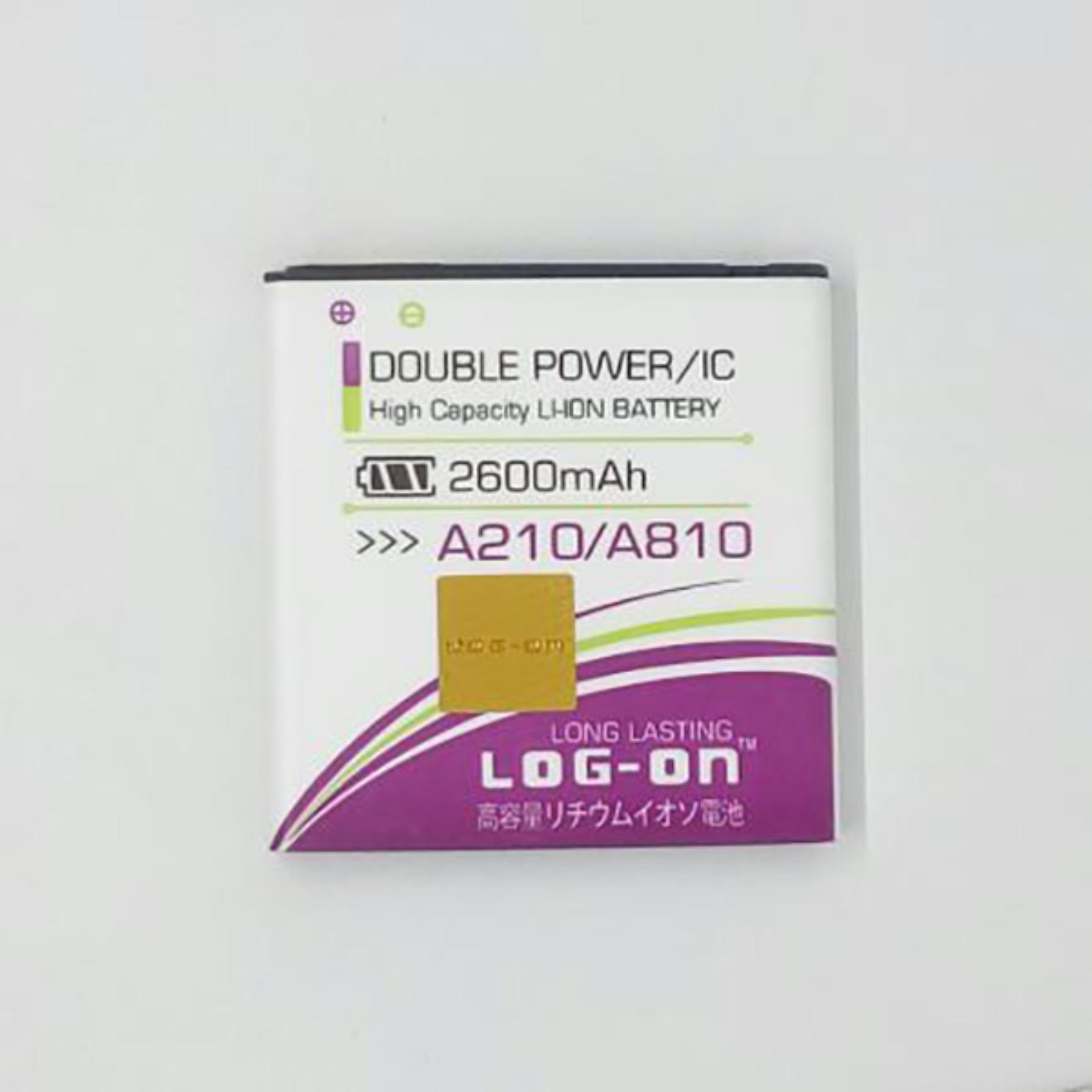 LOG-ON Battery For Mito A210/A810 2600mAh - Double Power & IC - Garansi 6 Bulan