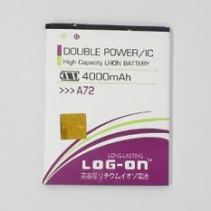 LOG-ON Battery For MITO A72 4000mAh Double Power & IC - Garansi 6 Bulan